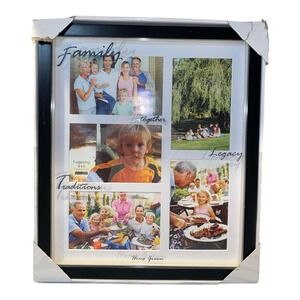 Malden Family 5 Opening 4x6 Collage Frame Black White Matted Decor